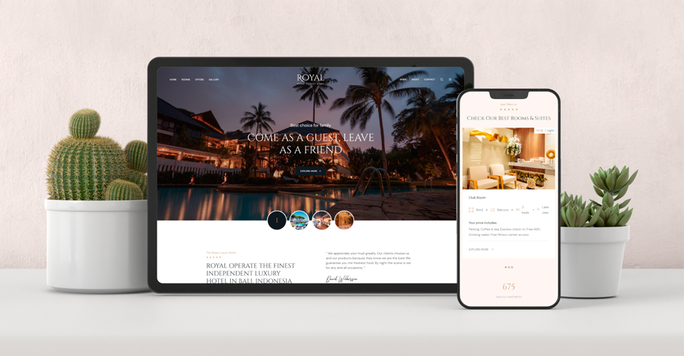 responsive Joomla hotel template