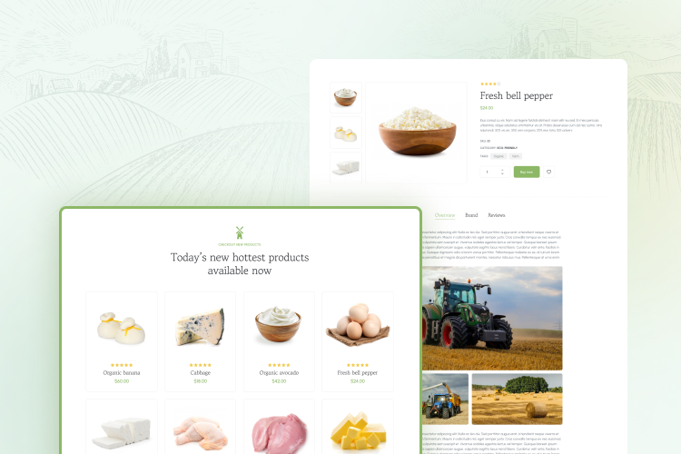 Joomla agriculture ecommerce template