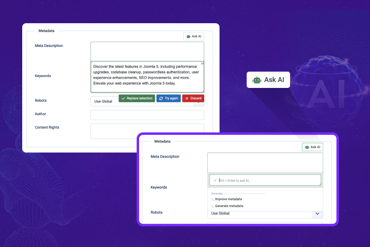 Joomla AI metadata Generator
