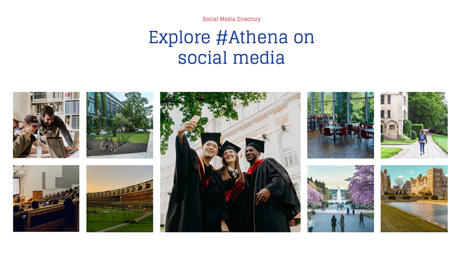 JA Athena university template image gallery module