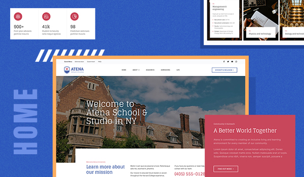 university joomla template