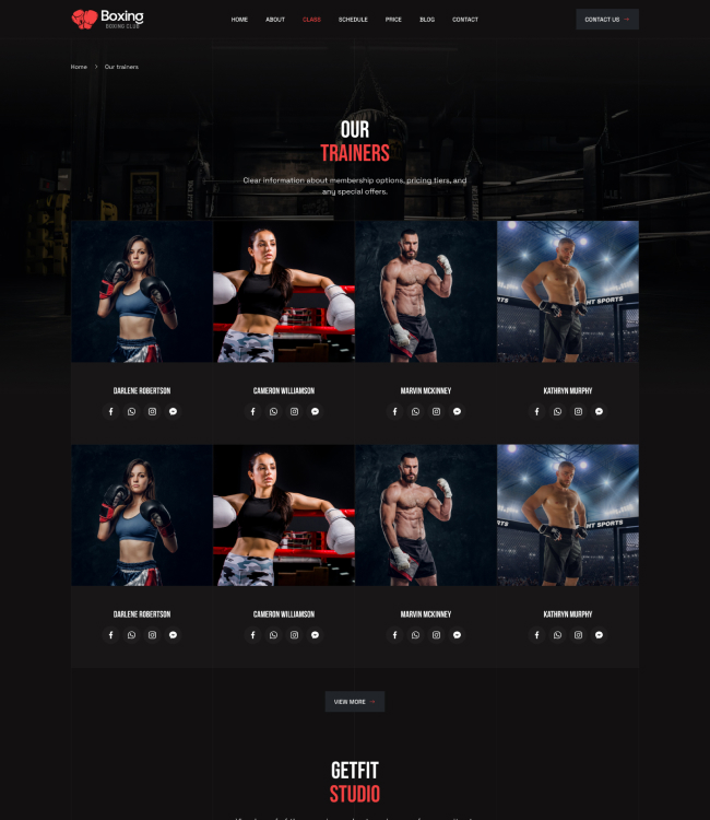 Boxing trainer Joomla template - JA Boxing