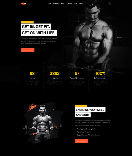 Joomla Gym and fitness template - JA Coach