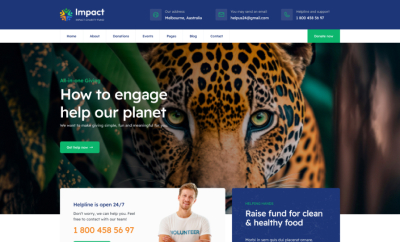 Professional Joomla NGO Template - JA Impact