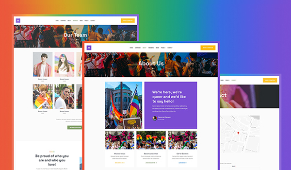 NGO Joomla template bonus pages