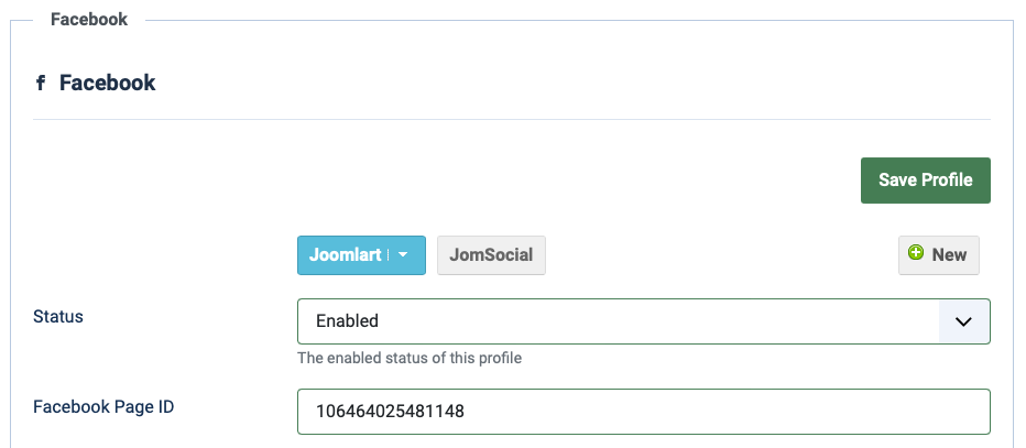 joomla social feed plugin save profile