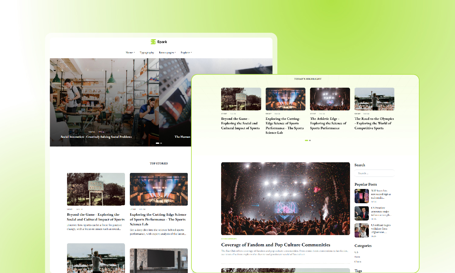 News Magazine Layout