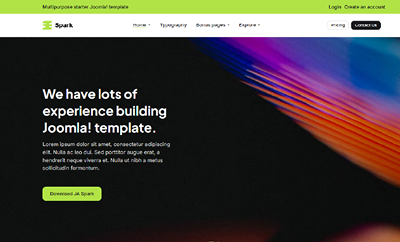 Modern Multipurpose Joomla Template - JA Spark