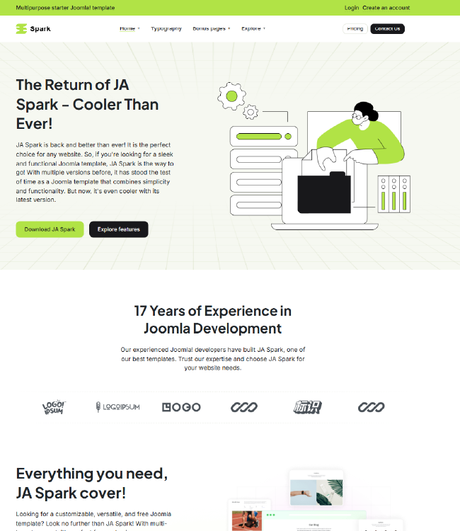 News Joomla template - JA Spark