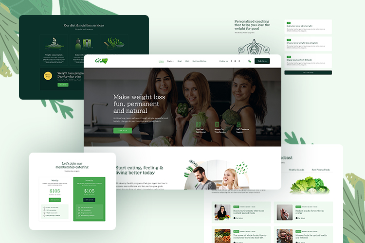 Joomla Template for Health and Nutrition