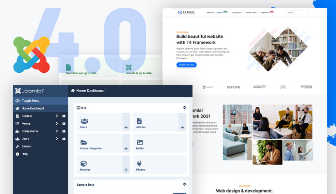 T4 Joomla template framework updated for Joomla 4