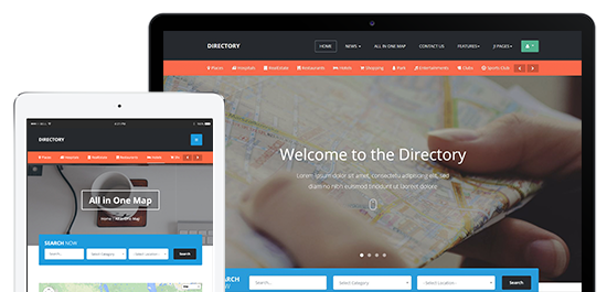 Fully responsive Joomla template for directory