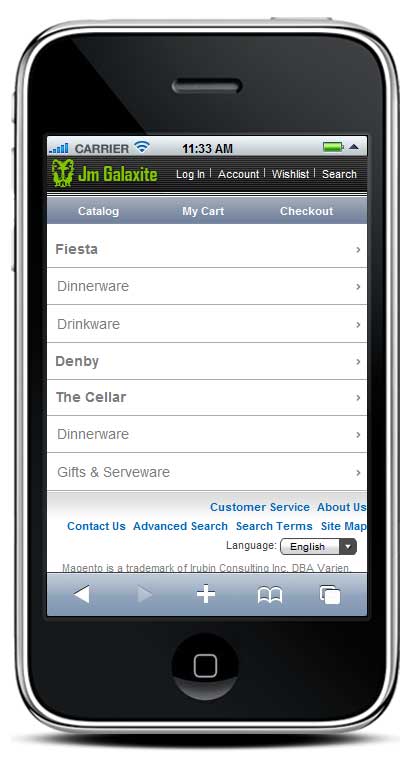Iphone & Mobile support for Magento Themes...