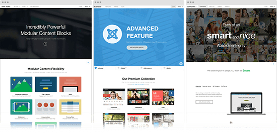 3 site templates