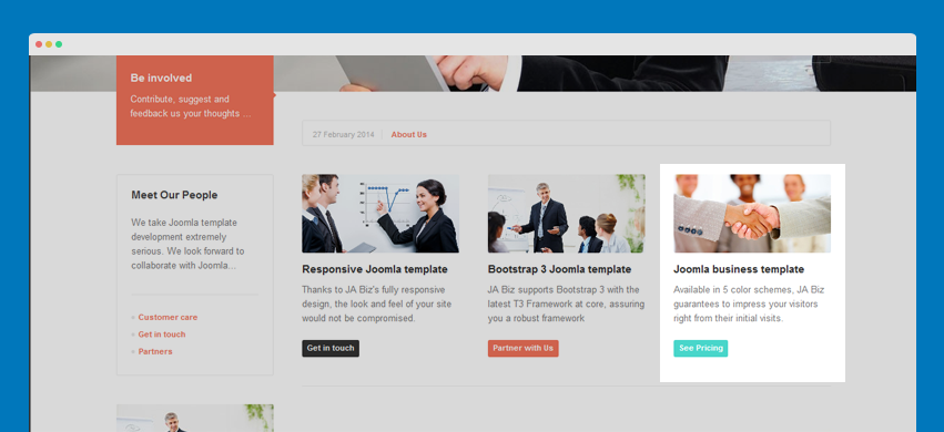 Joomla business template