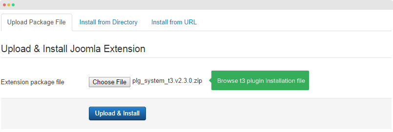 install t3 framework plugin