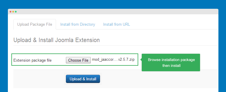 Install JA Accordion module