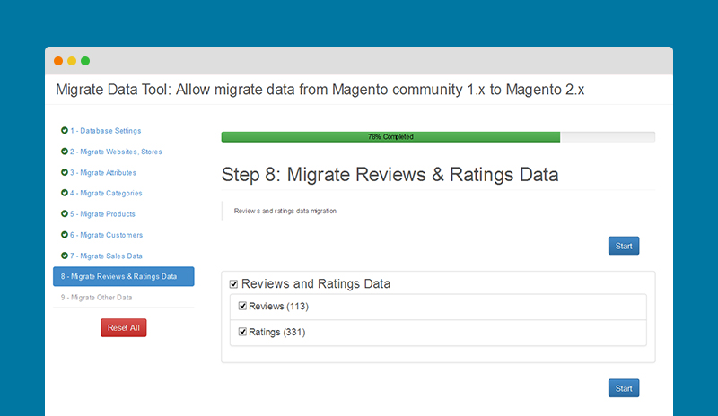 Magento 2 Migration Data Tool