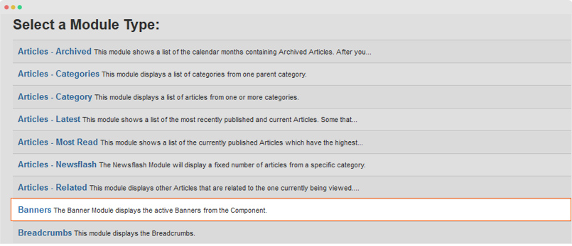 joomla banner module