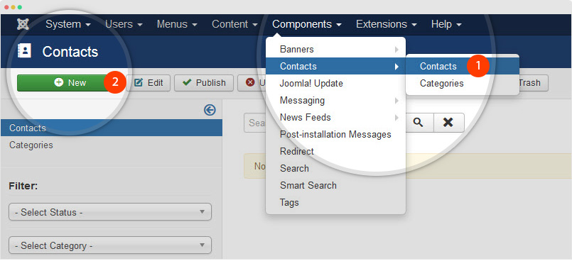 Joomla contact form