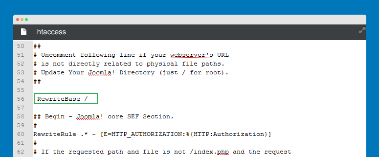 customize htaccess file