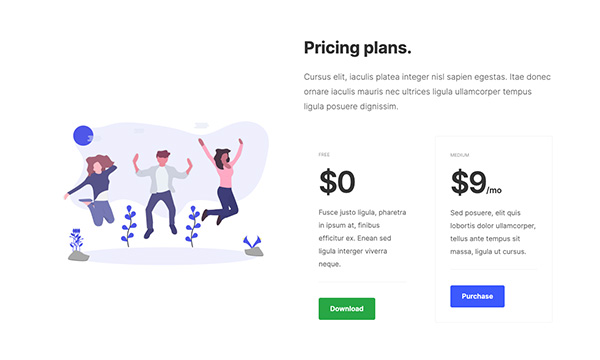 pricing table 5