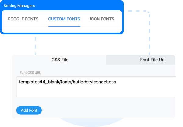 t4 joomla page builder google font settings