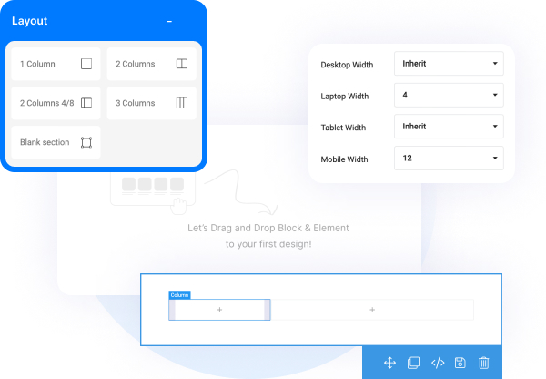 joomla page builder responsive grid layout